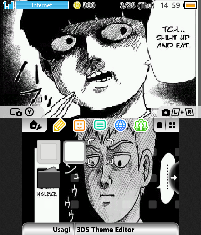 Mob Psycho tch shut up and eat.