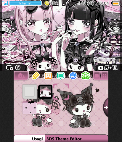 My Melody x Kuromi Goth Midnight