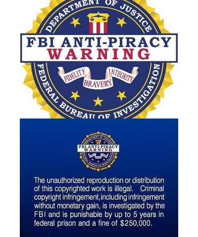 Anti piracy warning