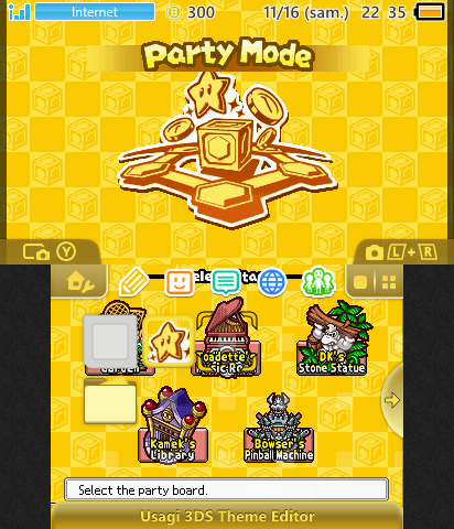 Party Menu - Mario Party DS