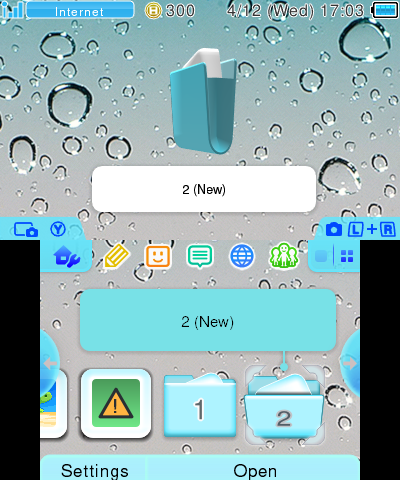 iPhone water droplet theme