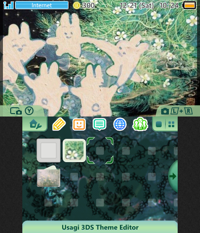 Green Flower Bunnies