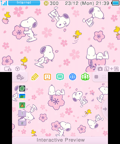 Snoopy - cherry blossom pattern