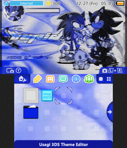 Sonic & Shadow Y2K Blue