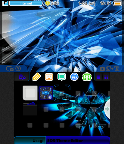 a blue theme
