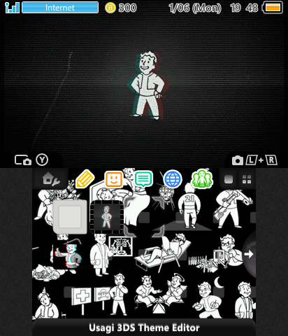 FALLOUT/ VAULT BOY Monochrome