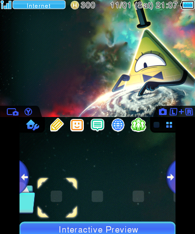 bill cipher space theme