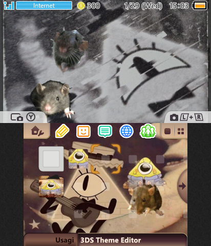 bill cipher and rats