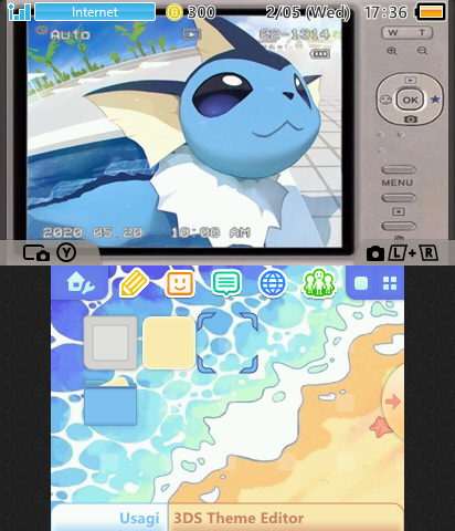 vaporeon camera theme