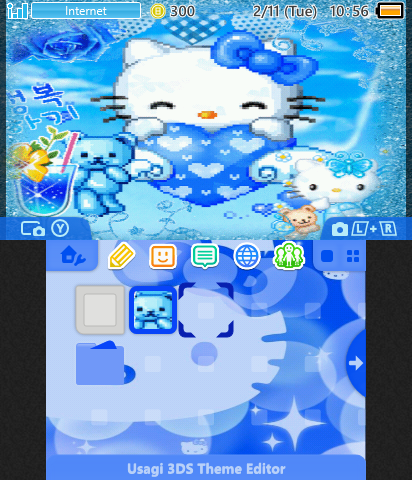 Blue Hello Kitty 2
